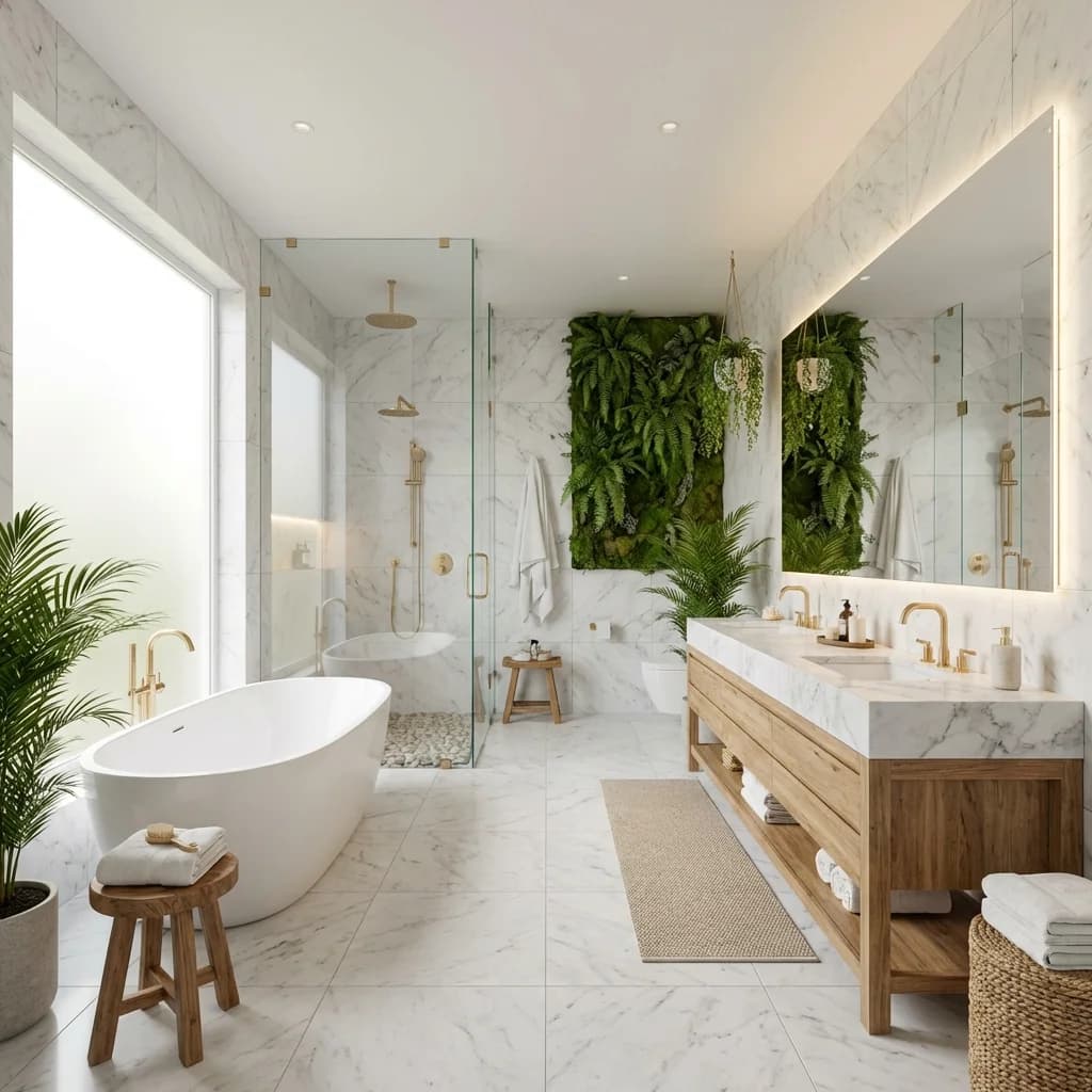 Luxury bathroom remodel with tile shower in NYC and New Jersey