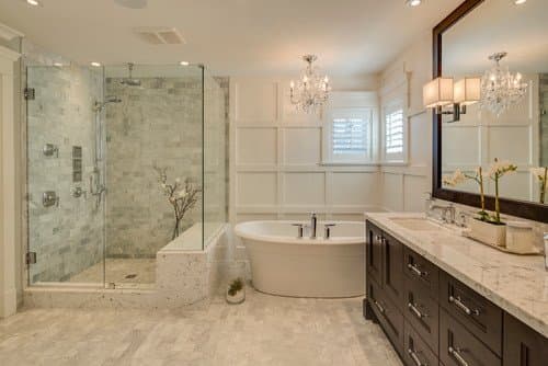 Before and after bathroom transformation